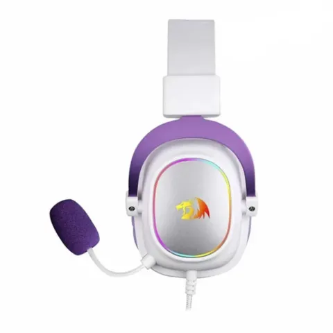 هدست گیمینگ ردراگون  H510 ZEUS-X RGB WHITE-PURPLE - تصویر ۲