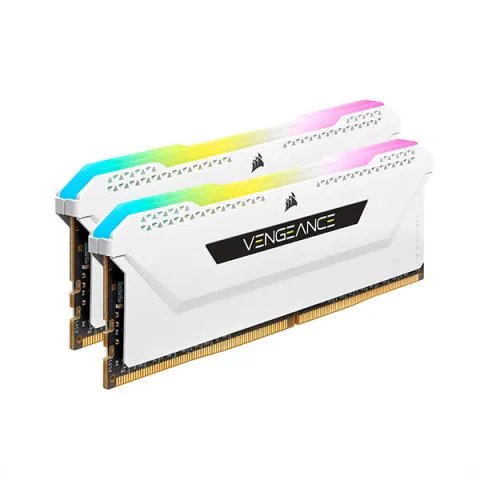 رم کورسیر VENGEANCE RGB PRO White 16GB (2*8GB) DUAL 3200MHz DDR4 - تصویر ۲