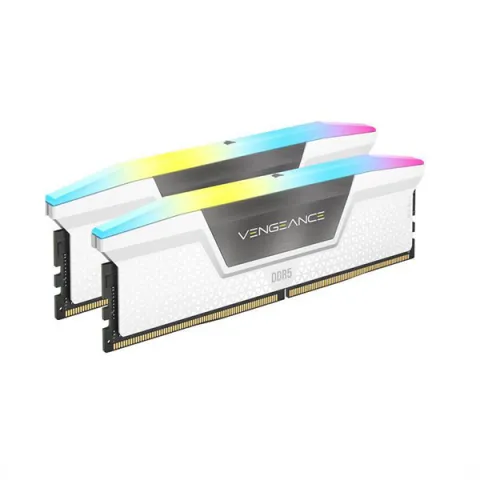 رم کورسیر VENGEANCE RGB White 32GB (2*16GB) DUAL 5200MHz DDR5 - تصویر ۲