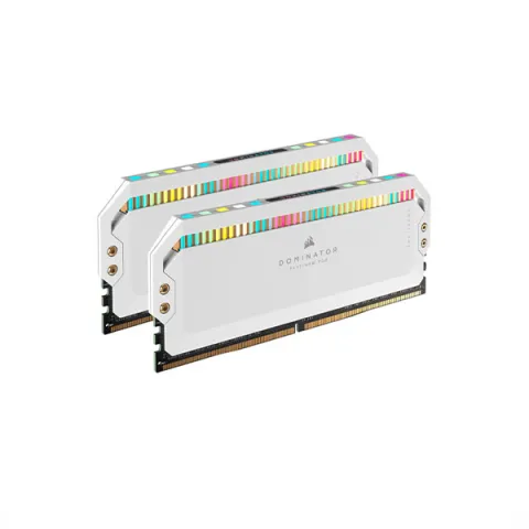 رم کورسیر DOMINATOR PLATINUM RGB White 64GB (2*32GB) DUAL 5200MHz DDR5 - تصویر ۲