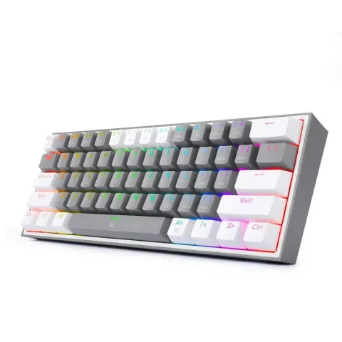 کیبورد ردراگون K617 FIZZ GREY-WHITE BLUE SWITCH - تصویر ۲
