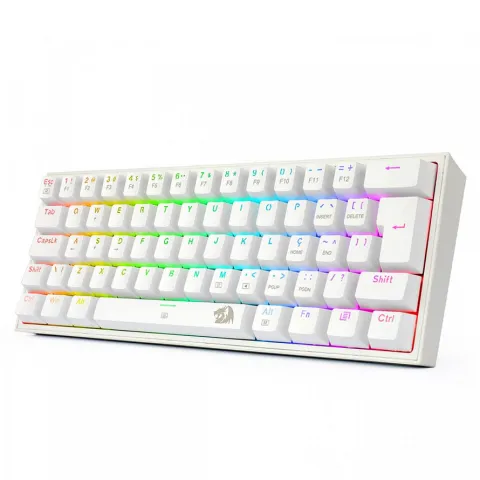 کیبورد گیمینگ ردراگون K617 FIZZ RGB WHITE - تصویر ۲