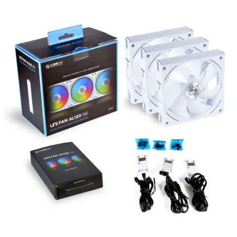 فن کیس لیان لی UNI Fan AL120 ARGB White بسته 3 عددی - تصویر ۲