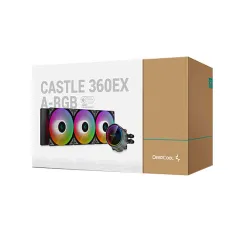 خنک کننده مایع پردازنده دیپ کول CASTLE 360EX A-RGB Black