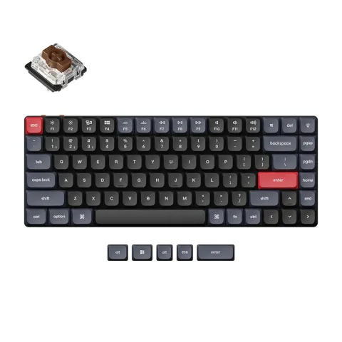 کیبورد بی سیم گیمینگ کی‌کرون K3 PRO 75% Brown SW Gateron WH Ligh Flat RGB - تصویر ۲