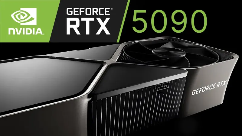 کارت گرافیک RTX 5090 انویدیا با حافظه GDDR7 ۳۲ گیگابایتی و پهنای باند ۱.۵ بر ثانیه