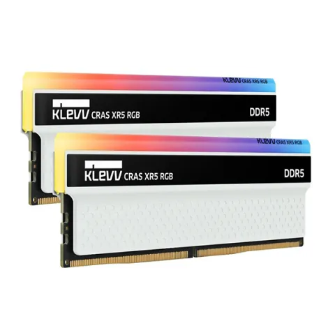 رم دسکتاپ کلو KLEVV CRAS XR5 RGB WHITE 32GB (2x16GB) 6200MT/s CL32 DDR5 - تصویر ۲