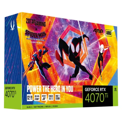 کارت گرافیک زوتاک GeForce RTX 4070 Ti AMP AIRO SPIDER-MAN - تصویر ۹