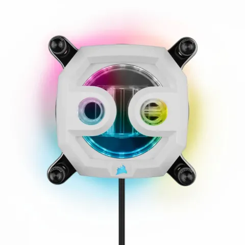 کیت خنک کننده مایع پردازنده کورسیر HYDRO X SERIES iCUE XH303i RGB PRO White - تصویر ۳