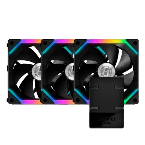 فن کیس لیان لی UNI Fan SL120 RGB Black بسته 3 عددی - تصویر ۵