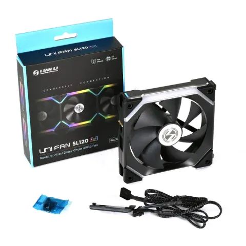 فن کیس لیان لی UNI Fan SL120 RGB Black - تصویر ۲
