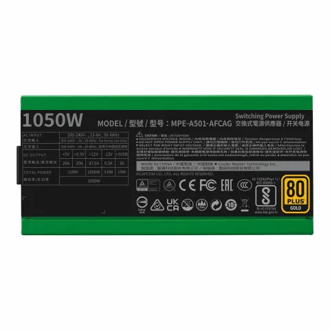 پاور 1050 وات کولر مستر MWE GOLD 1050 V2 ATX 3.0 Blanka - تصویر ۷