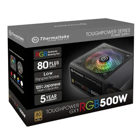 پاور 500 وات ترمالتیک TT GX1 500W 80 PLUS GOLD RGB - تصویر ۴