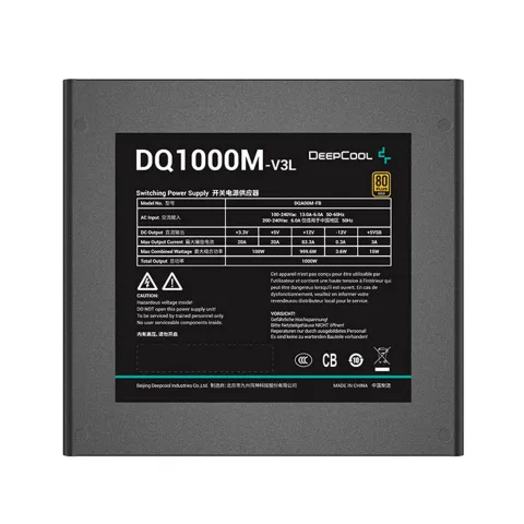 پاور 1000 وات دیپ کول DQ1000M-V3L GOLD FULL MODULAR - تصویر ۵