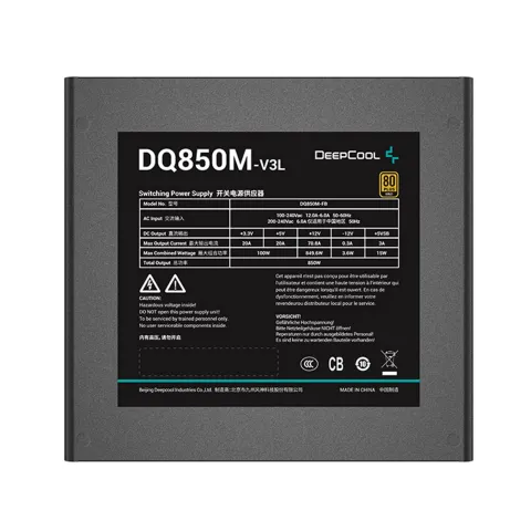 پاور 850 وات دیپ کول DQ850M-V3L GOLD FULL MODULAR - تصویر ۸