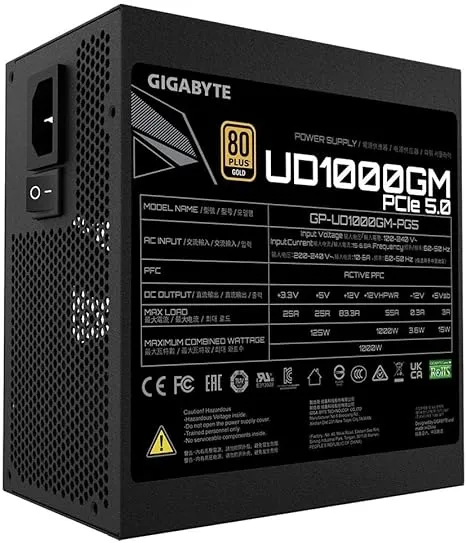 پاور 1000 وات گیگابایت GP-UD1000GM PG5 ATX3 - تصویر ۵