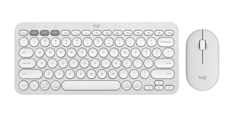 کیبورد و موس لاجیتک  LOGITECH PEBBLE 2 COMBO WHITE - تصویر ۲