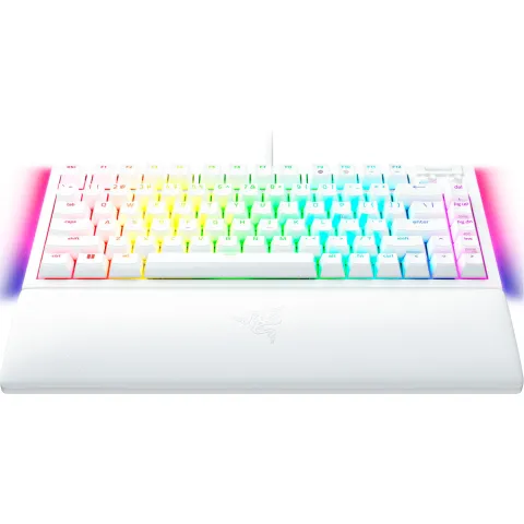 کیبورد ریزر Blackwidow V4 75% WHITE - تصویر ۳