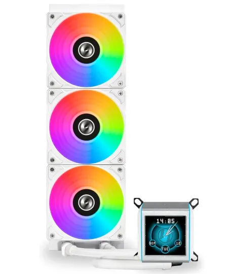 خنک کننده مایع پردازنده لیان لی LIAN LI GALAHAD II LCD 360 WHITE - تصویر ۲
