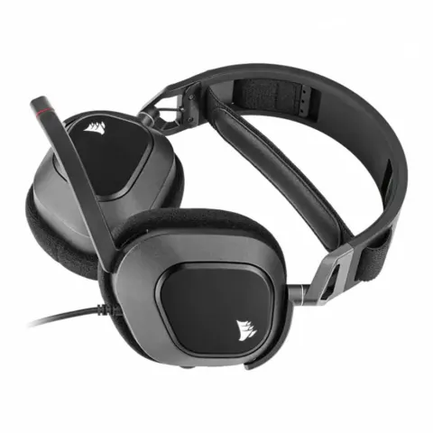 هدست کورسیر  CORSAIR HS80 RGB USB WIRED CARBON - تصویر ۲