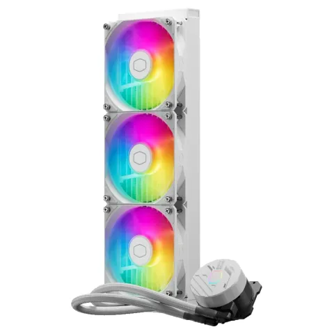خنک کننده مایع پردازنده کولر مستر LIQUID 360L CORE WHITE - تصویر ۲