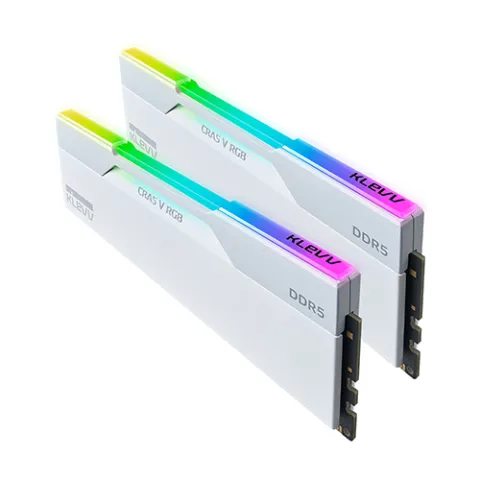 رم کلو KLEVV CRAS V RGB WHITE 32GB(2x16) 7600MT/s CL36 DDR5 - تصویر ۴