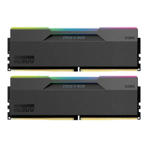 رم کلو KLEVV CRAS V RGB BLACK 32GB(2x16) 7600MT/s CL36 DDR5 - تصویر ۳