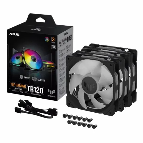 فن کیس ایسوس ASUS TUF GAMING TR120 3x1 BLACK - تصویر ۲
