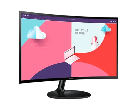 مانیتور 24 اینچ سامسونگ Essential S3 S36C FHD VA 75Hz 4ms CURVED - تصویر ۲