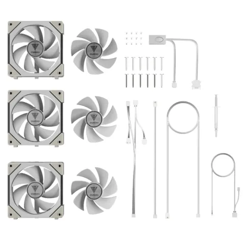 فن کیس گیم دیاس GAMDIAS AEOLUS P2-1203 3x1 WHITE - تصویر ۷