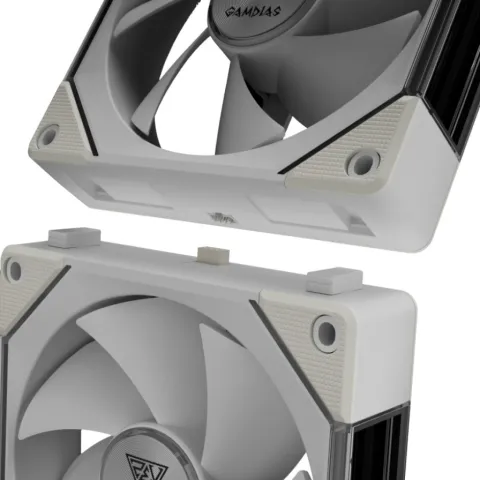 فن کیس گیم دیاس GAMDIAS AEOLUS P2-1203 3x1 WHITE - تصویر ۵
