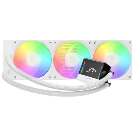 خنک کننده مایع پردازنده گیم دیاس CHIONE E4-360 WHITE LIQUID COOLER - تصویر ۲