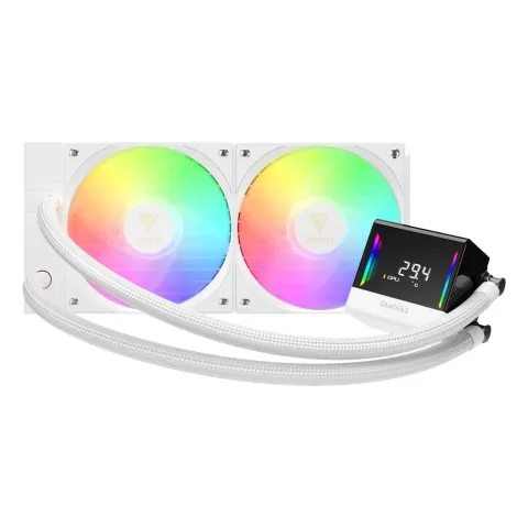 خنک کننده مایع پردازنده گیم دیاس CHIONE E4-240 WHITE LIQUID COOLER - تصویر ۲