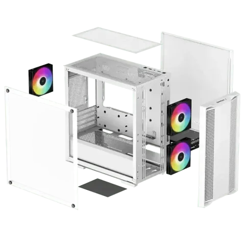 کیس دیپ کول CC360 ARGB WHITE - تصویر ۲