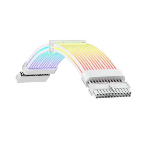 کابل اسلیو گیم مکس GAMEMAX ARGB Extension 24-pin MB Sleeve WHITE - تصویر ۳