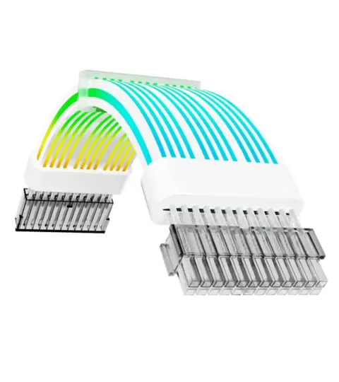 کابل اسلیو گیم مکس GAMEMAX ARGB Extension 24-pin MB Sleeve WHITE - تصویر ۲