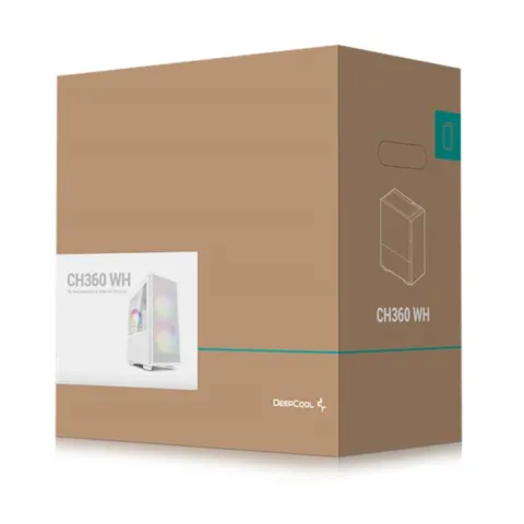 کیس دیپ کول CH360 WHITE - تصویر ۲