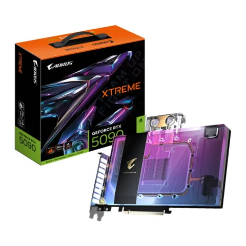 کارت گرافیک گیگابایت AORUS RTX 5090 Xtreme Waterforce WB 32GB - تصویر ۲