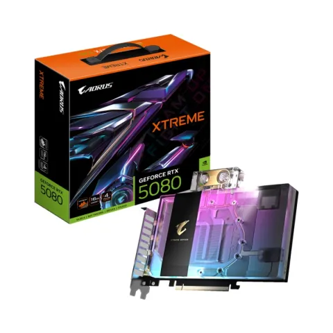کارت گرافیک گیگابایت AORUS RTX 5080 Xtreme Waterforce WB 16G - تصویر ۳
