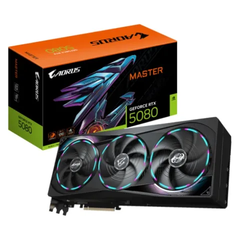 کارت گرافیک گیگابایت RTX AORUS 5080 Master 16G - تصویر ۳