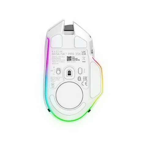 موس ریزر بی سیم BASILISK V3 PRO 35K WHITE - تصویر ۶