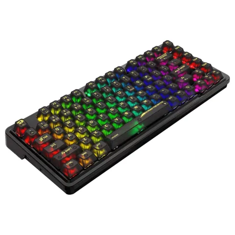 کیبورد ردراگون شفاف  بی‌سیم  K649 ELF PRO BLACK - تصویر ۴