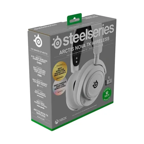 هدست استیل سریز SteelSeries ARCTIS NOVA 7X WHITE Wireless - تصویر ۴