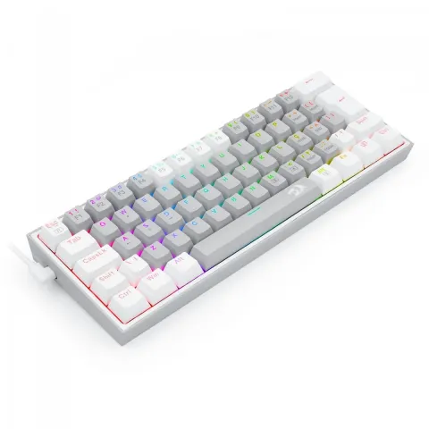 کیبورد ردراگون REDRAGON K617 FIZZ GREY-WHITE RGB - تصویر ۳