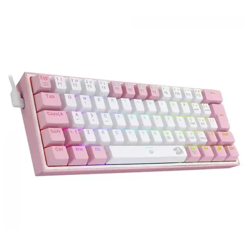 کیبورد ردراگون K617 FIZZ RGB WHITE-PINK - تصویر ۳