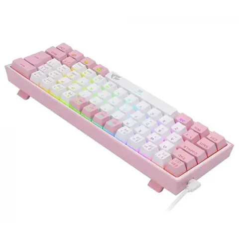 کیبورد ردراگون K617 FIZZ RGB WHITE-PINK - تصویر ۴
