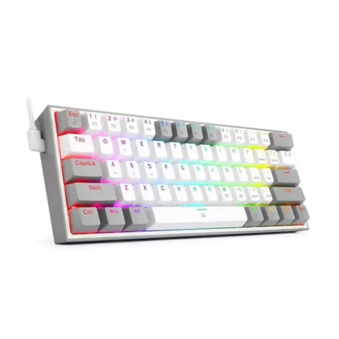 کیبورد گیمینگ ردراگون K617 FIZZ WHITE-GREY RGB - تصویر ۳