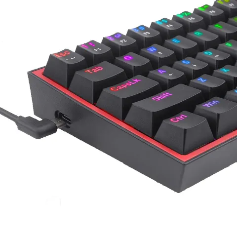 کیبورد گیمینگ ردراگون  K617 FIZZ RGB BLACK RED SWITCH - تصویر ۳