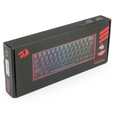 کیبورد گیمینگ ردراگون  K617 FIZZ RGB BLACK RED SWITCH - تصویر ۴