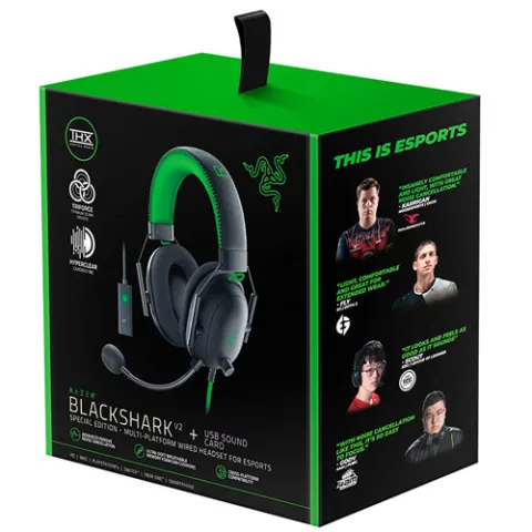 هدست ریزر BlackShark V2 + USB Sound Card Special Edition - تصویر ۷